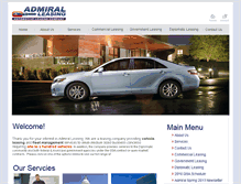 Tablet Screenshot of admiralleasing.com